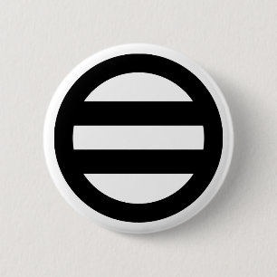 Macaron Rond 5 Cm Deux lignes, encerclées