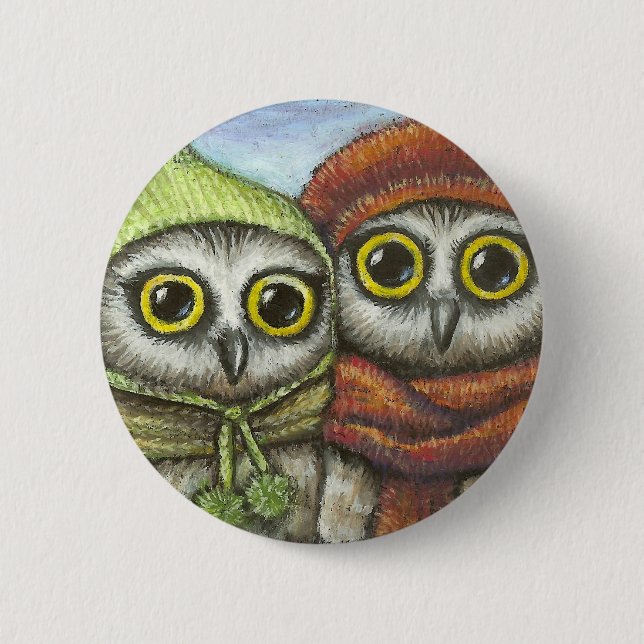 Macaron Rond 5 Cm Deux soeurs (Devant)