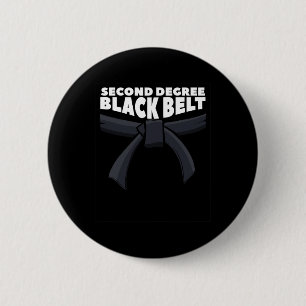 Macaron Rond 5 Cm Deuxième degré Ceinture noire Arts martiaux Karate