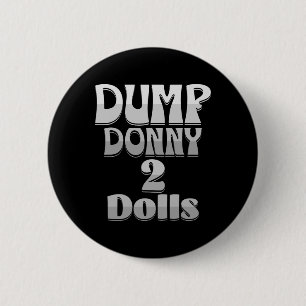 Macaron Rond 5 Cm Déverser Donny 2 Poupées Deux Poupées Trump Tarifs