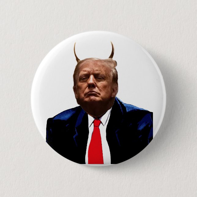Macaron Rond 5 Cm Devil J. Trump (Devant)