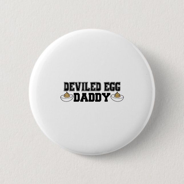Macaron Rond 5 Cm Deviled Egg Daddy - Funny Thanksgiving Deviled Egg (Devant)
