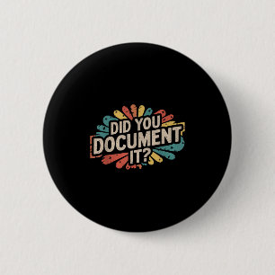 Macaron Rond 5 Cm Devis vintage Funny Office Avez-Vous Document It R