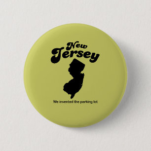 Macaron Rond 5 Cm Devise de New Jersey - nous avons inventé le