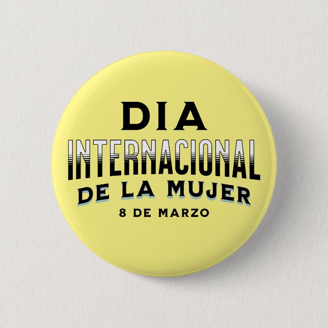Macaron Rond 5 Cm Día Internacional de la Mujer | Journée de la femm (Devant)