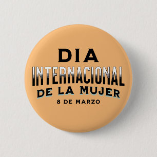 Macaron Rond 5 Cm Día Internacional de la Mujer Journée de la femm