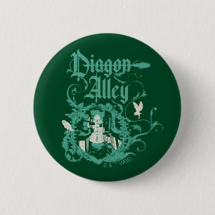 Macaron Rond 5 Cm DIAGON ALLEY™ Graphique Vintage