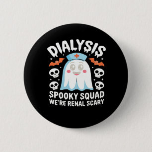 Macaron Rond 5 Cm Dialyse Néphrologie Infirmière Cute Halloween Éffr