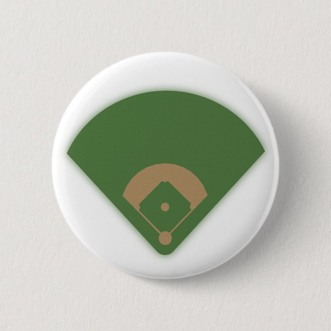 Macaron Rond 5 Cm Diamant de baseball : (Devant)