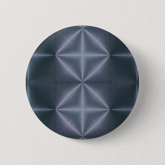 Macaron Rond 5 Cm Diamants Bleus (Devant)