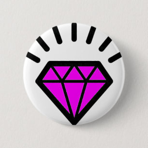 Macaron Rond 5 Cm diamond-pink