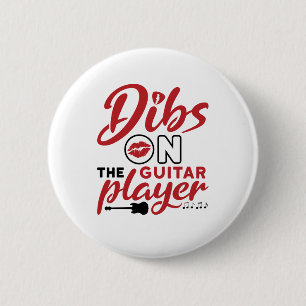 Macaron Rond 5 Cm Dibs sur le joueur de guitare