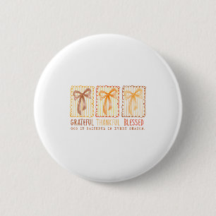 Macaron Rond 5 Cm Dieu chrétien reconnaissant merci bénit fidèle 