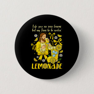Macaron Rond 5 Cm Dieu chrétien Religieux Mon Jésus Il fait du citro