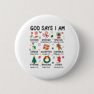 Macaron Rond 5 Cm Dieu Dit Que Je Suis Mignonne Noël Noël Noël Noël