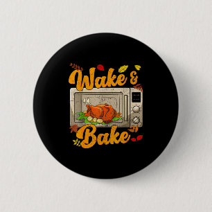 Macaron Rond 5 Cm Dinde de fête de repas de réveil de Thanksgiving d