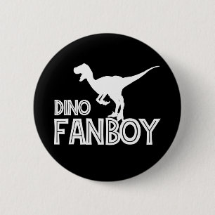 Macaron Rond 5 Cm Dino Fanboy - Dinosaur Lover