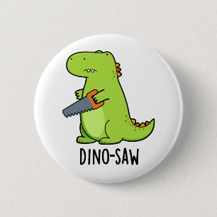 Macaron Rond 5 Cm Dino-scie Funny Dinosaur Tool Pun