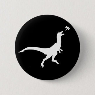 Macaron Rond 5 Cm Dinosaur and Dragonfly Button