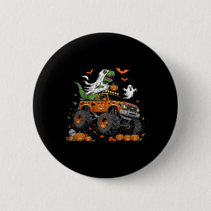 Macaron Rond 5 Cm Dinosaur T-rex équitation Monster Camion Halloween