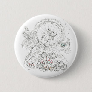 Macaron Rond 5 Cm Dinosaure