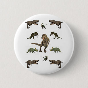 Macaron Rond 5 Cm Dinosaure