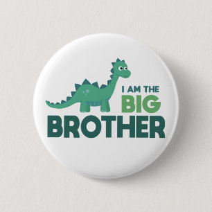 Macaron Rond 5 Cm Dinosaure de la famille Big Brother