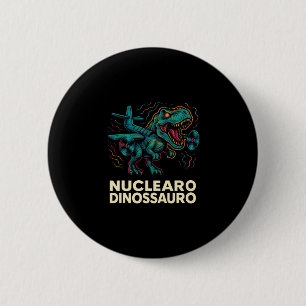Macaron Rond 5 Cm Dinosaure Nucléaire - Enfants avec Brainrot Italie