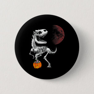 Macaron Rond 5 Cm Dinosaure squelette T Rex Halloween garçons enfant