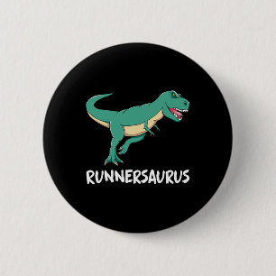 Macaron Rond 5 Cm Dinosaure T-rex Dino Drôle Exercice Cardio Course 