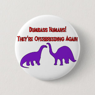 Macaron Rond 5 Cm Dinosaures d'Overbreeding