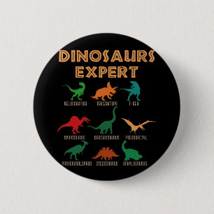 Macaron Rond 5 Cm Dinosaures Expert Garçons Filles Dino T-rex Spinos
