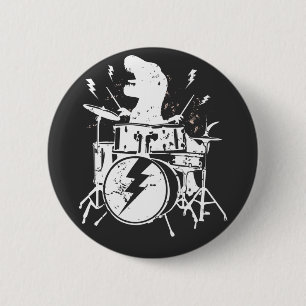 Macaron Rond 5 Cm Dinosaures Tambours Musique Jouer T rex Round Butt