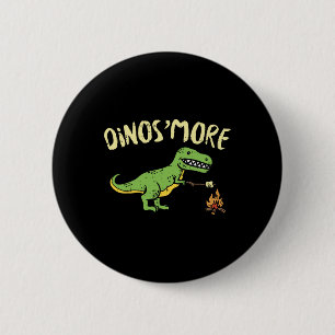 Macaron Rond 5 Cm Dinosmore Drôle Dino Smore Camping Camp Dinosaur C