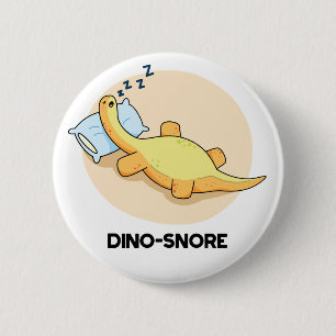 Macaron Rond 5 Cm Dinosnore Dormir Dinosaure Pun