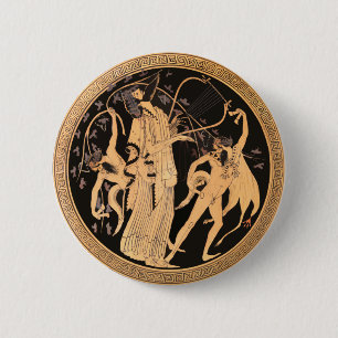 Macaron Rond 5 Cm Dionysus et les Satyrs