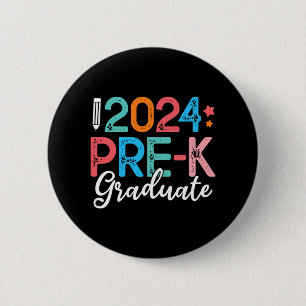 Macaron Rond 5 Cm Diplômé Préscolaire 2024 Dernier Jour De Sch