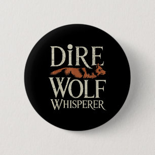 Macaron Rond 5 Cm Dire Wolf Whisperer Grunge