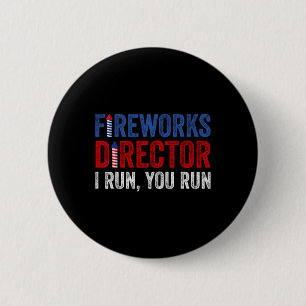 Macaron Rond 5 Cm Directeur de Fireworks Chemin Funny 4 juillet Fire