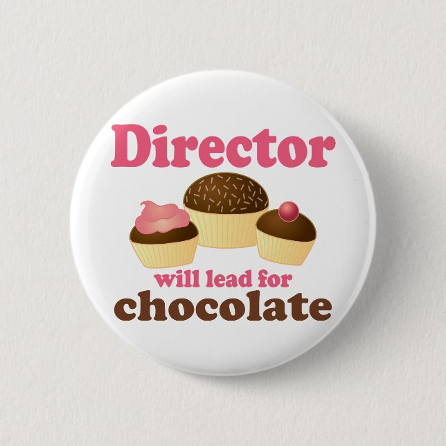 Macaron Rond 5 Cm Directeur Will Lead pour le chocolat (Devant)