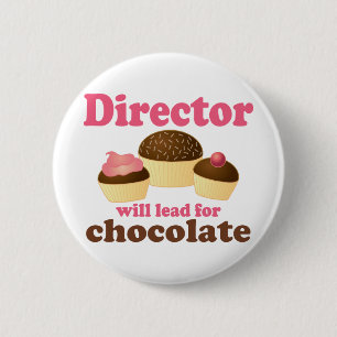 Macaron Rond 5 Cm Directeur Will Lead pour le chocolat