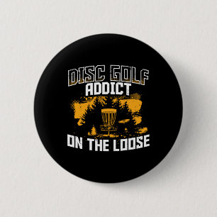 Macaron Rond 5 Cm Disc Golf Ultimate Frisbee