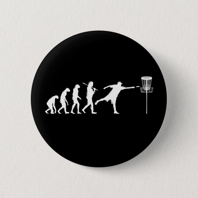 Macaron Rond 5 Cm Disk Golf Evolution Disk Golf Cadeaux (Devant)