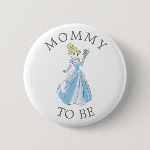 Macaron Rond 5 Cm Disney Princess Cinderella Baby shower Maman à êtr