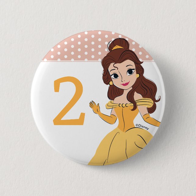 Macaron Rond 5 Cm Disney Princess Cinderella Rose Anniversaire (Devant)