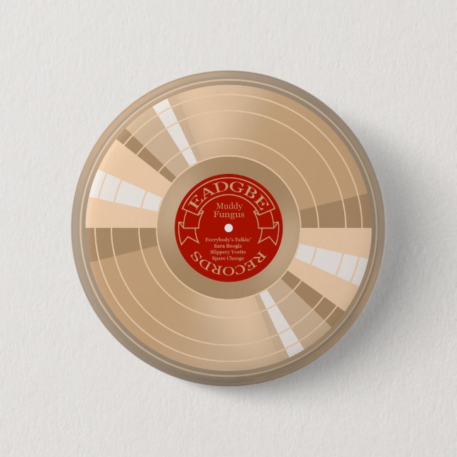 Macaron Rond 5 Cm Disque d'or (Devant)