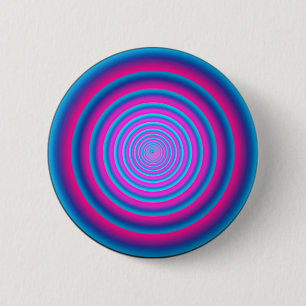 Macaron Rond 5 Cm Disque Vortex Circulaire Fou Violet Hypnotique