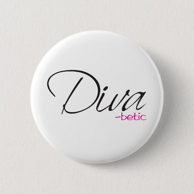 Macaron Rond 5 Cm Diva-betique (Devant)