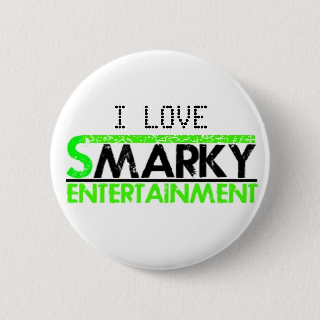 Macaron Rond 5 Cm Divertissement de Smarky (insigne) (Devant)