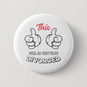 Macaron Rond 5 Cm Divorce - Cette Fille Se Divorce